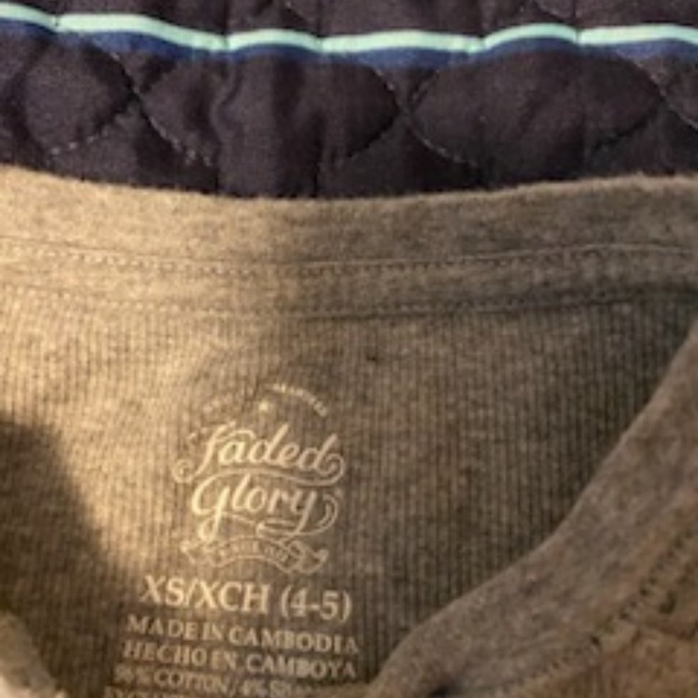 Faded Glory  size XS/CH (4-5)  little girls long sleeve shirt
